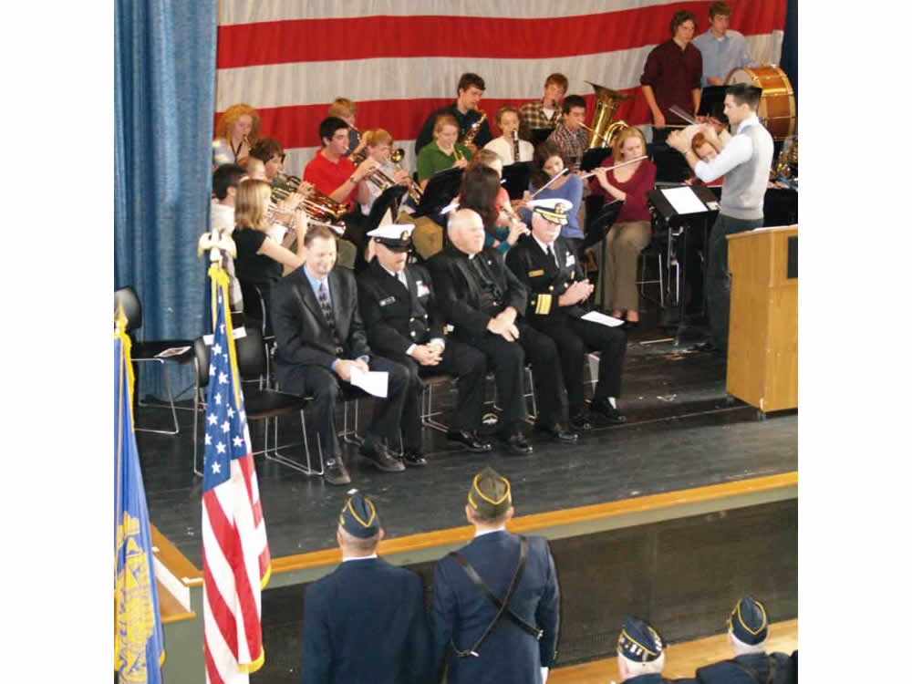 Hingham High School Band Play Armed Forces Medley